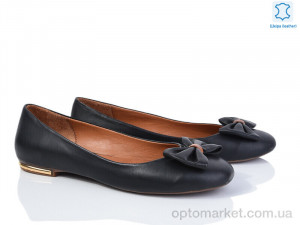 Купить Балетки жіночі MV107 чорний Pomp чорний