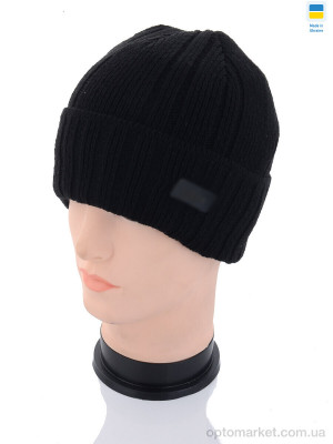 Купить Шапка чоловічі MW003-1 на флісі black J.rdan чорний