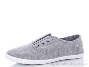 Кеди жіночі Н-34 серый V&T сірий  оптом от Optomarket