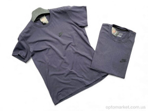 Футболка чоловічі N grey Verton сірий  оптом от Optomarket