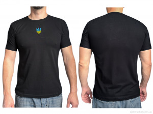 Футболка чоловічі N001-1 black Leonidas чорний  оптом от Optomarket