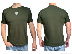 Футболка чоловічі N001-3 green Leonidas зелений  оптом от Optomarket