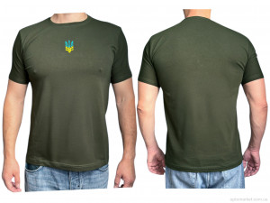 Футболка чоловічі N001-4 green Leonidas зелений  оптом от Optomarket