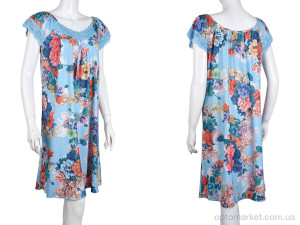 Нічна сорочка жіночі N010-4 blue Saimeiqi блакитний  оптом от Optomarket