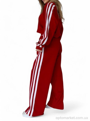 Спортивний костюм жіночі N1511 червоний SL KARAVAN червоний  оптом от Optomarket