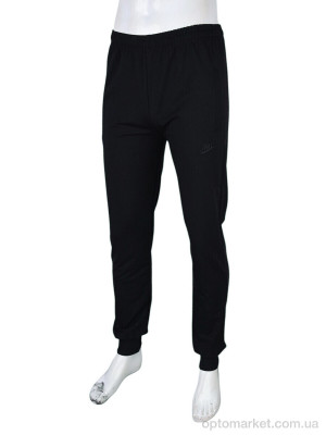 Спортивні штаны чоловічі N2008-6 black N.ke чорний  оптом от Optomarket