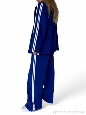 Спортивний костюм жіночі N2045 електрик SL KARAVAN синій  оптом от Optomarket