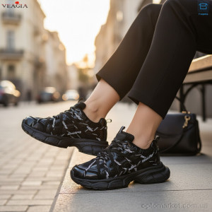 Кросівки жіночі N61-1 FAN чорний  оптом от Optomarket