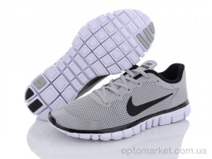 Кросівки чоловічі NK free 3.0 grey N.ke сірий  оптом от Optomarket
