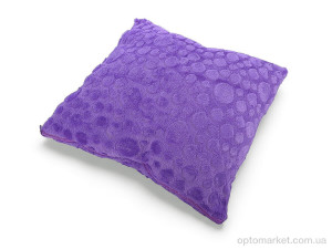Подушка унісекс Норка круг 08285 violet (42*42) Obuvok фіолетовий  оптом от Optomarket