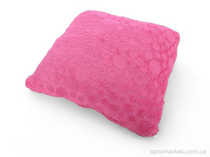 Подушка унісекс Норка круг 08512 pink (42*42) Obuvok рожевий  оптом от Optomarket