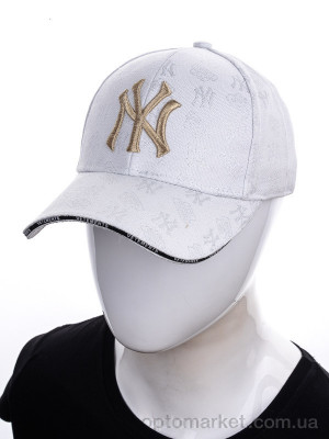 Кепка жіночі NY блеск 005 white N.w York білий  оптом от Optomarket