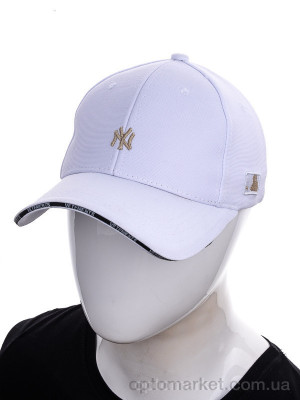 Кепка жіночі NY Lacost 007-7 white N.w York білий  оптом от Optomarket