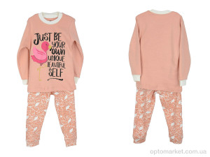 Пижама дитячі P078 flamingo vizon OL рожевий  оптом от Optomarket