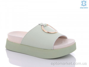 Купить Шльопанці жіночі P1494-6 Purlina зелений