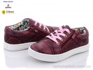 Купить Кроссовки детские П85 wine Clibee бордовый