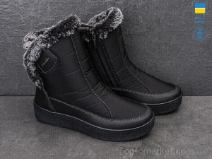 Дутики жіночі Paolla 227 чорний Paolla чорний  оптом от Optomarket