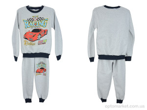Пижама дитячі Піжама фліс grey OL сірий  оптом от Optomarket