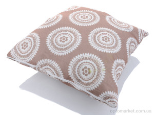 Подушка унісекс Подушка текстиль 08008-1 коричневий (40x40) Obuvok коричневий  оптом от Optomarket