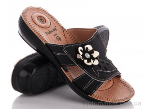 Купить Шлепки женские Polycag цветок RLX черный