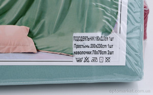 Постільна білизна унісекс Постільна білизна 06-31 (5) mix (180x220) двуспальна Koloco мікс  оптом от Optomarket