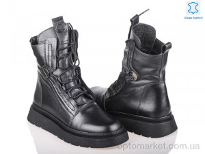 Купить Черевики жіночі Prime 8616-777-128 ЧОРНА ШКІРА Prime чорний