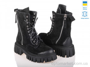 Купить Черевики жіночі Prime L-21153-3592 Z BLACK ZAMSHA Prime чорний