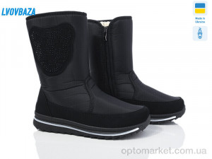 Купить Дутики жіночі Progress 3106 чорний Progress чорний