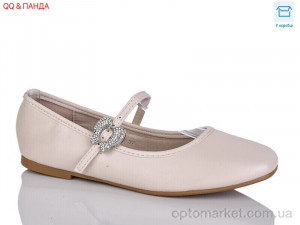 Купить Балетки жіночі QQ14-3 Панда бежевий