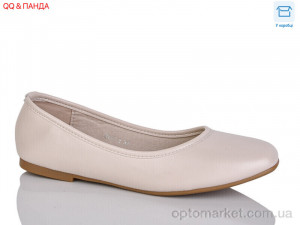 Купить Балетки жіночі QQ15-3 Панда бежевий