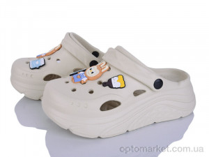 Купить Крокси дитячі QQ86-3 Alimama-Girnaive бежевий