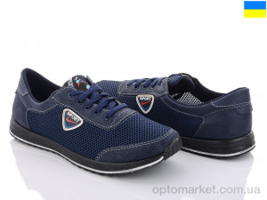 Купить Кроссовки мужчины R02 синий сетка Roksol синий