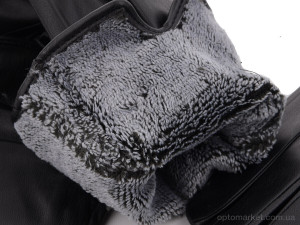 Рукавички жіночі R102Ж кожзам-махра black RuBi чорний  оптом от Optomarket