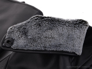 Рукавички чоловічі R201М кожзам-махра black RuBi чорний  оптом от Optomarket