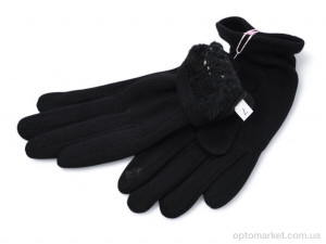 Рукавички жіночі RA4 black Ronaerdo чорний  оптом от Optomarket
