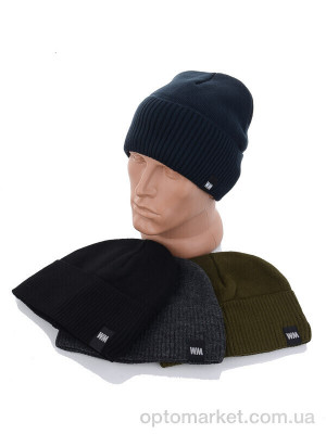 Шапка чоловічі Резинка отворот флис mix Королева мікс  оптом от Optomarket