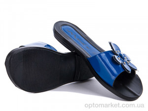 Купить Шльопанці жіночі ромашка синий Selena