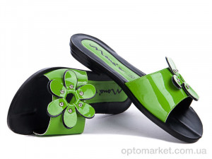 Купить Шльопанці жіночі ромашка зеленый Selena