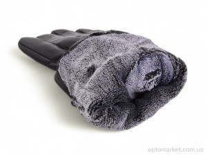 Рукавички чоловічі S116 black Anjela чорний  оптом от Optomarket