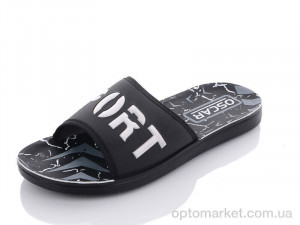 Купить Шльопанці чоловічі S42 black Oscar чорний