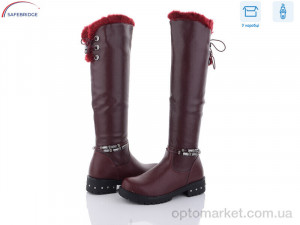 Купить Чоботи жіночі S6-10 Lilin shoes бордовий