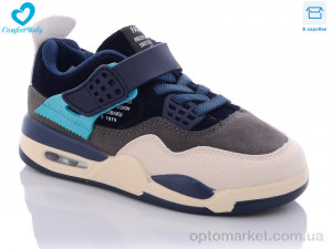 Купить Кроссовки детские С803 бело-зеленый Comfort-baby синий