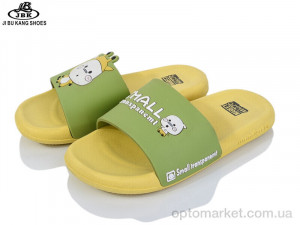 Купить Шльопанці дитячі S831-1 yellow Jibukang зелений