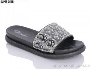 Купить Шльопанці жіночі S888 black Super Gear чорний