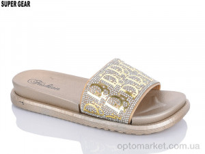 Купить Шльопанці жіночі S888 gold Super Gear золотий