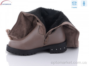 Чоботи жіночі SA01-40 brown Lilin shoes коричневий  оптом от Optomarket