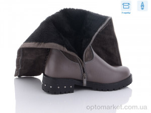 Чоботи жіночі SA4-60 Lilin shoes коричневий  оптом от Optomarket