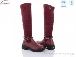 Купить Чоботи жіночі SA6-50 Lilin shoes бордовий