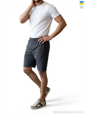 Шорти чоловічі Ш02PU т.сірий P.ma сірий  оптом от Optomarket