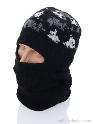 Шапка чоловічі Шапка-балак. піксель чорний STARK чорний  оптом от Optomarket